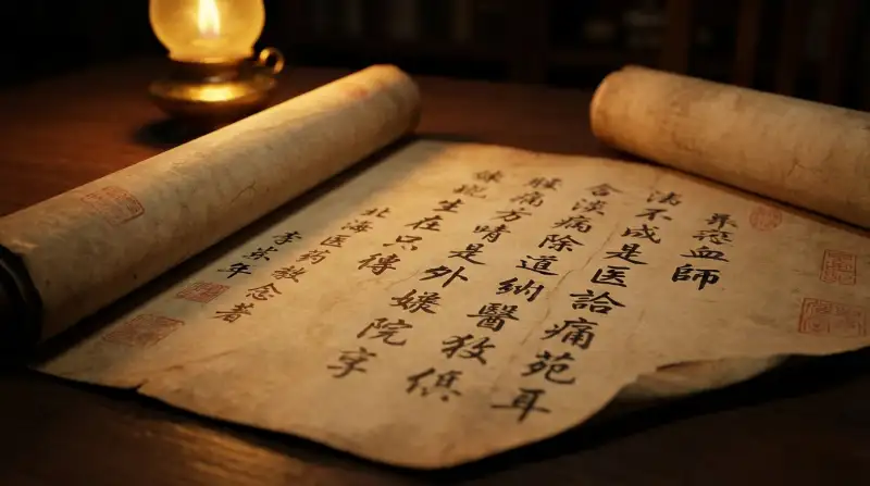 Ancient Chinese medical text on Zhen Qi